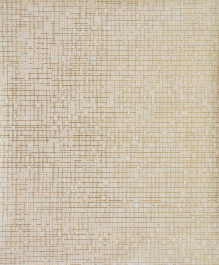 Interactive Almond & Gold Wallpaper by Antonina Vella Antonina Vella Modern Metals Covers about 56.9 square feet 20.8-in by 32.8-ft long roll Unpasted 25.2 - Fabric Carolina -