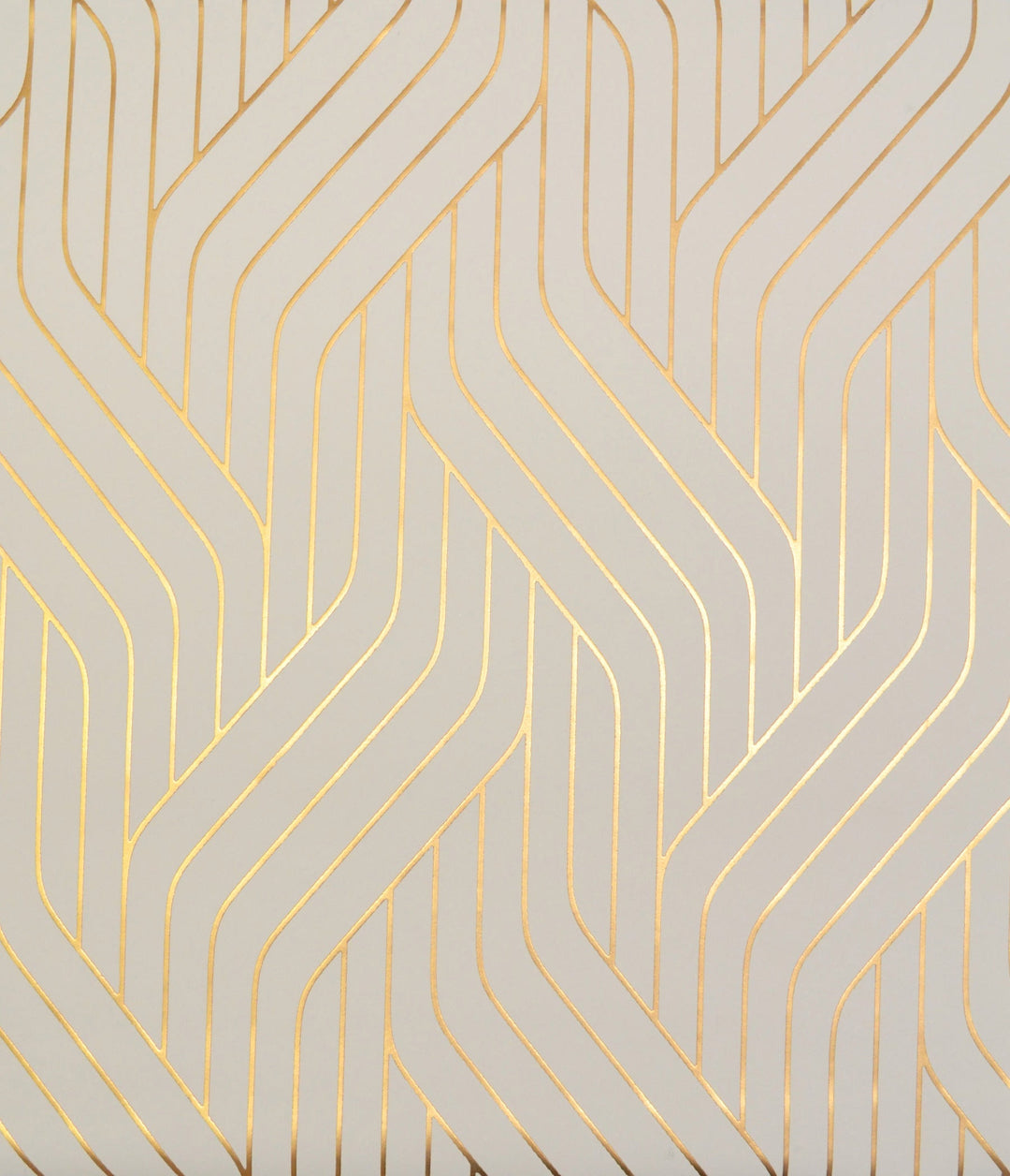 Ebb And Flow Almond & Gold Wallpaper by York Wallcoverings Designer