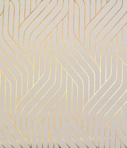 Ebb And Flow Almond & Gold Wallpaper by York Wallcoverings