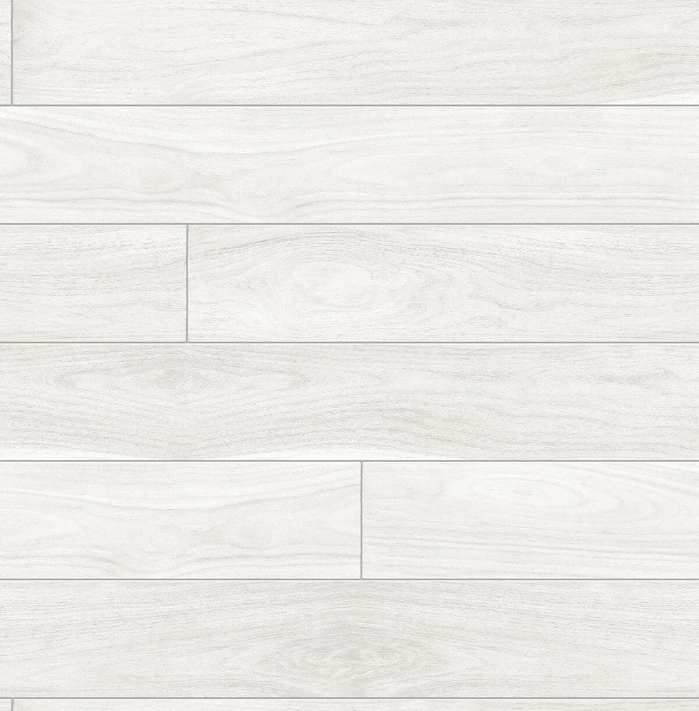 Teak Planks Off-White by Seabrook Wallpaper NextWall Peel & Stick United States 30.75 20.87" 20.5" - Fabric Carolina -