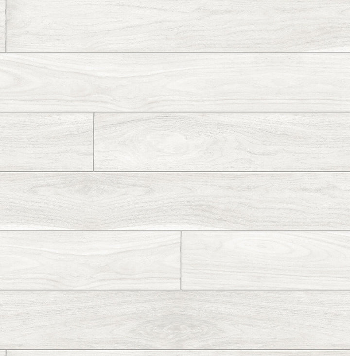 Teak Planks Off-White by Seabrook Wallpaper NextWall Peel & Stick United States 30.75 20.87" 20.5" - Fabric Carolina -
