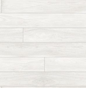 Teak Planks Off-White by Seabrook Wallpaper