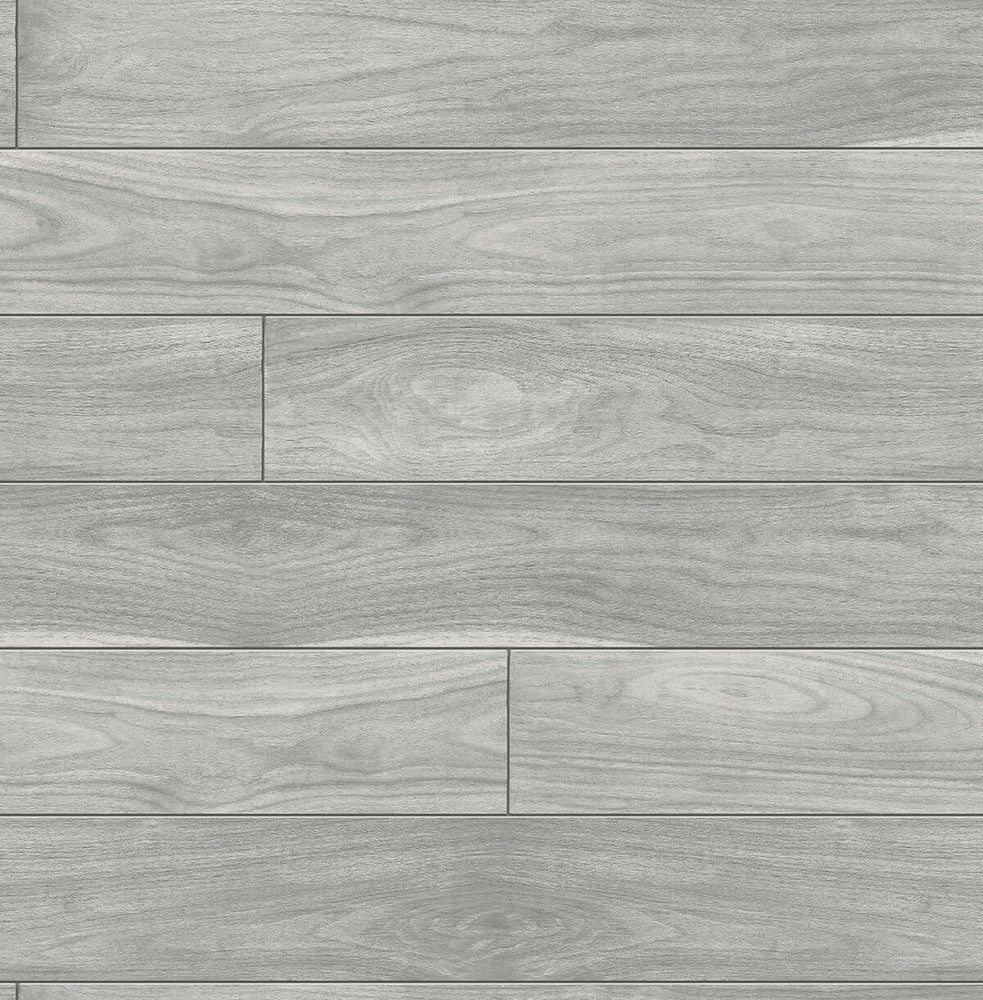 Teak Planks Gray by Seabrook Wallpaper NextWall Peel & Stick United States 30.75 20.87" 20.5" - Fabric Carolina -