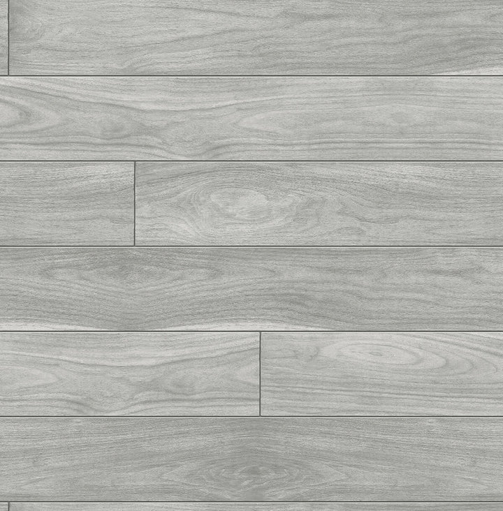 Teak Planks Gray by Seabrook Wallpaper NextWall Peel & Stick United States 30.75 20.87" 20.5" - Fabric Carolina -