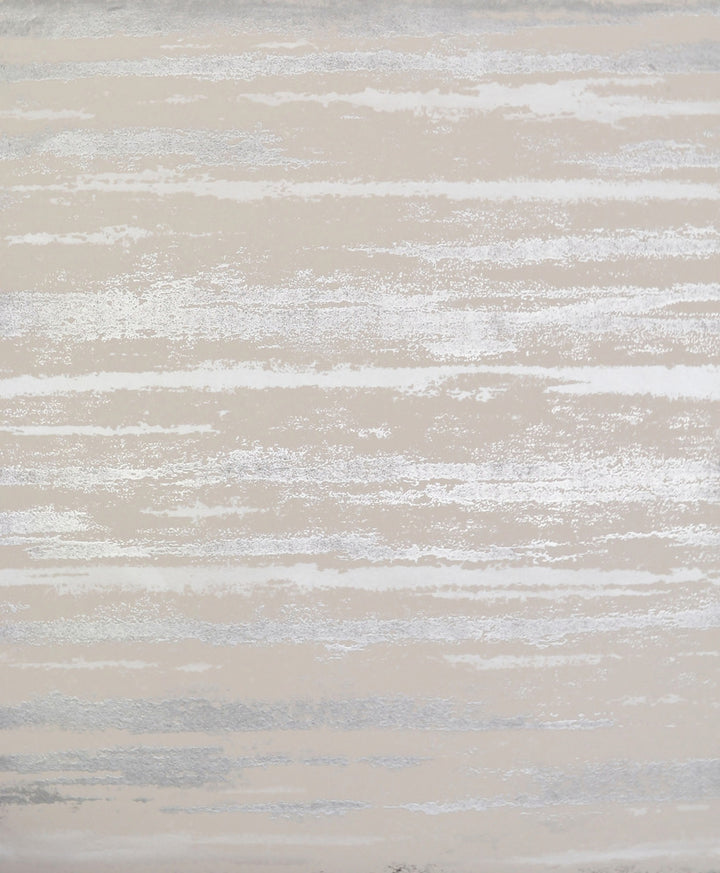 Atmosphere Beige & Silver Wallpaper by York Wallcoverings Shimmering Finishes Covers about 56.9 square feet 20.8-in by 32.8-ft long roll Unpasted 25.2 - Fabric Carolina -