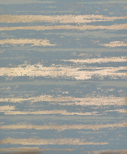Atmosphere Teal & Gold Wallpaper by Antonina Vella