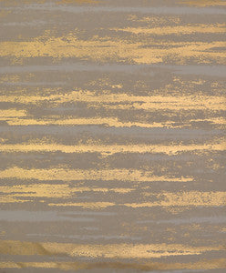 Atmosphere Khaki & Gold Wallpaper by Antonina Vella