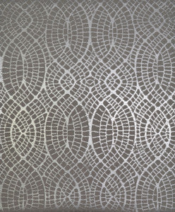 Tortoise Grey & Silver Wallpaper by Antonina Vella