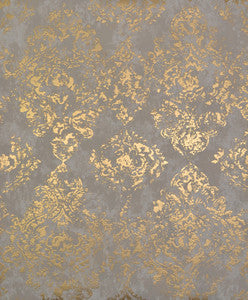 Stargazer Khaki & Gold Wallpaper by Antonina Vella