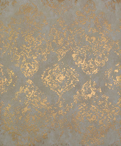 Stargazer Almond & Gold Wallpaper by Antonina Vella