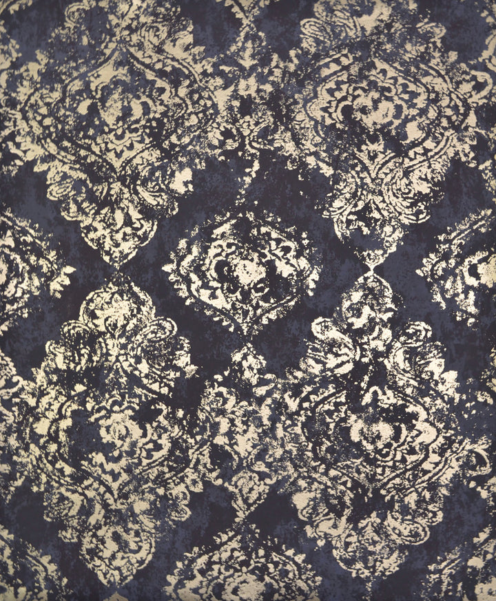Stargazer Plum & Gold Wallpaper by Antonina Vella Antonina Vella Modern Metals Covers about 56.9 square feet 20.8-in by 32.8-ft long roll Unpasted 25.2 - Fabric Carolina -