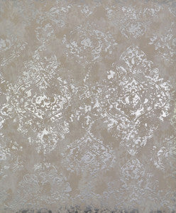 Stargazer White & Silver Wallpaper by Antonina Vella
