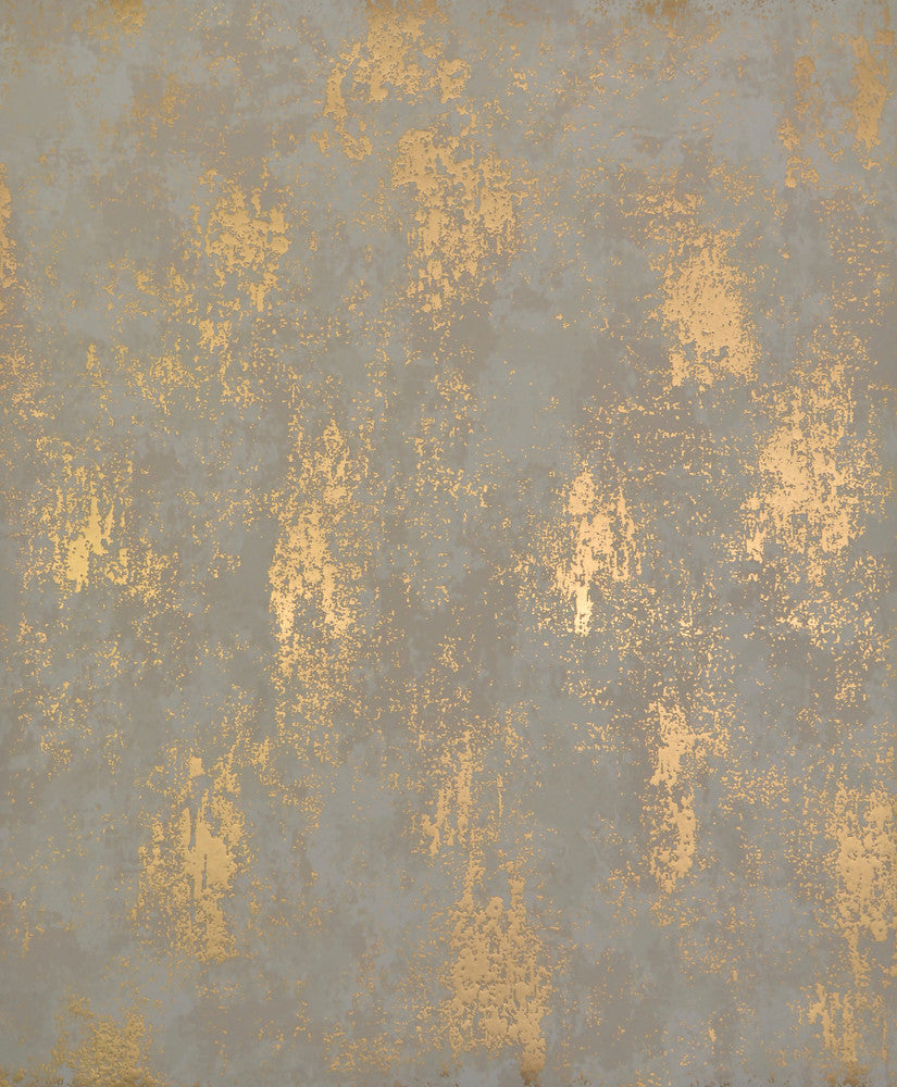 Nebula Almond & Gold Wallpaper by Antonina Vella Antonina Vella Modern Metals Covers about 56.9 square feet 20.8-in by 32.8-ft long roll Unpasted 25.2 - Fabric Carolina -