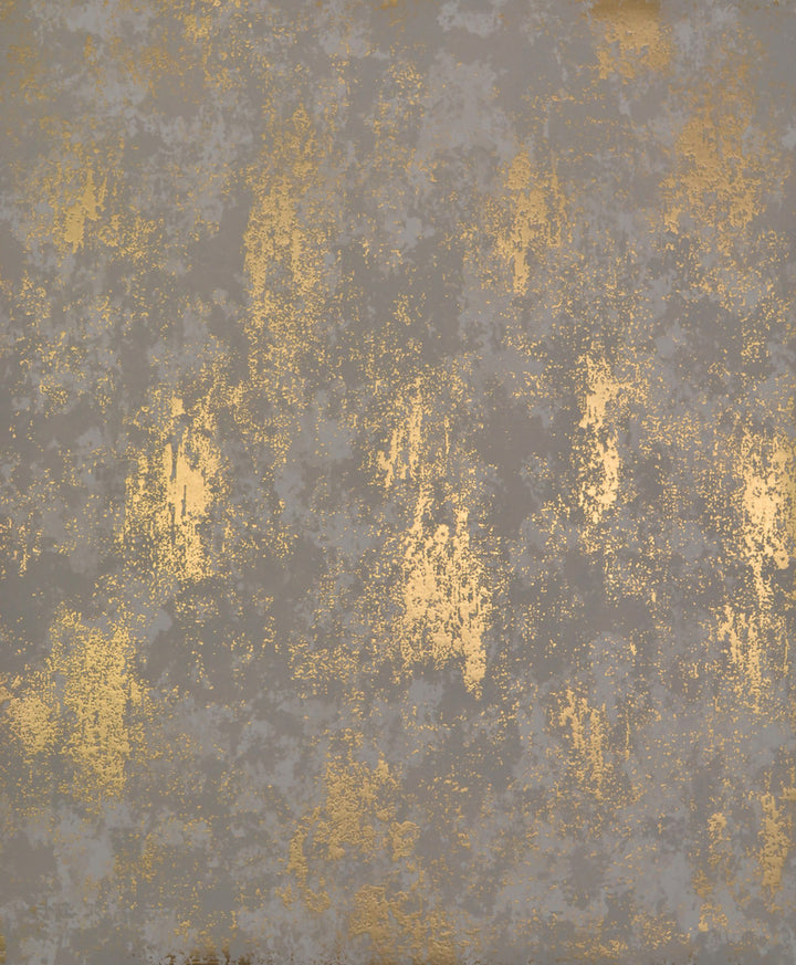 Nebula Khaki & Gold Wallpaper by Antonina Vella Antonina Vella Modern Metals Covers about 56.9 square feet 20.8-in by 32.8-ft long roll Unpasted 25.2 - Fabric Carolina -