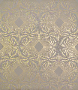 Harlowe Khaki & Gold Wallpaper by Antonina Vella