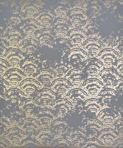 Eclipse Grey & Gold Wallpaper by Antonina Vella