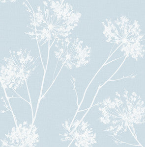 One O'Clocks Light Blue by Seabrook Wallpaper