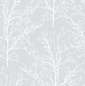 Tree Branches Daydream Gray by Seabrook Wallpaper