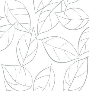 Tossed Leaves Daydream Gray by Seabrook Wallpaper