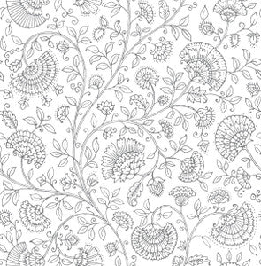 Paisley Trail Slate Gray by Seabrook Wallpaper