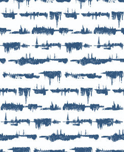 Lifeline Navy Blue by Seabrook Wallpaper