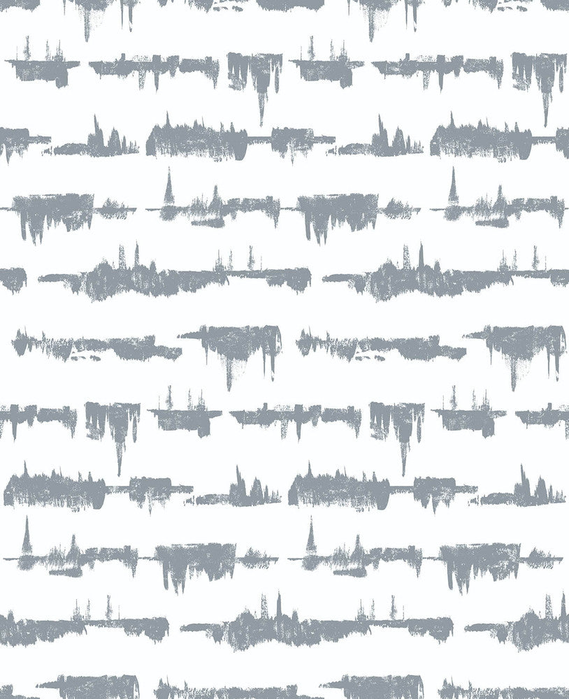 Lifeline Cove Gray by Seabrook Wallpaper NextWall Peel & Stick United States 30.75 25.2" 20.5" - Fabric Carolina -