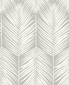 Palm Silhouette Harbor Gray by Seabrook Wallpaper
