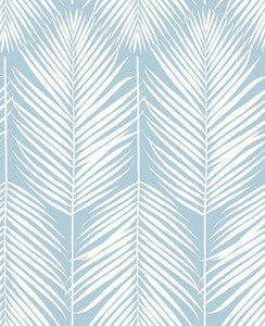 Palm Silhouette Hampton Blue by Seabrook Wallpaper