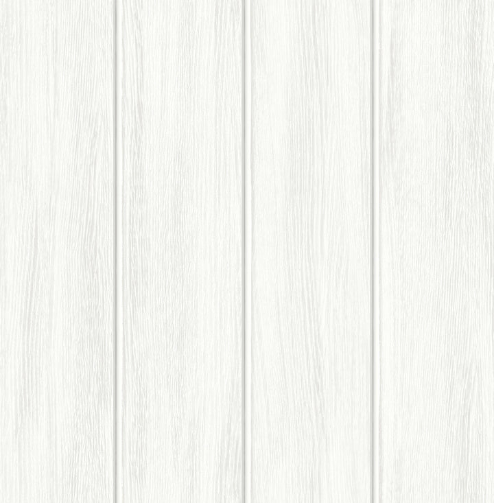 Wood Panel Alabaster by Seabrook Wallpaper NextWall Peel & Stick United States 30.75 0" 20.5" - Fabric Carolina -