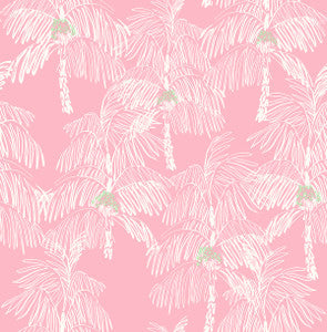 Palm Beach Flamingo by Seabrook Wallpaper