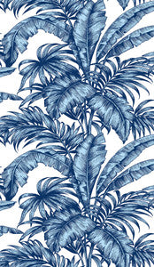 Palm Jungle Marine Blue by Seabrook Wallpaper