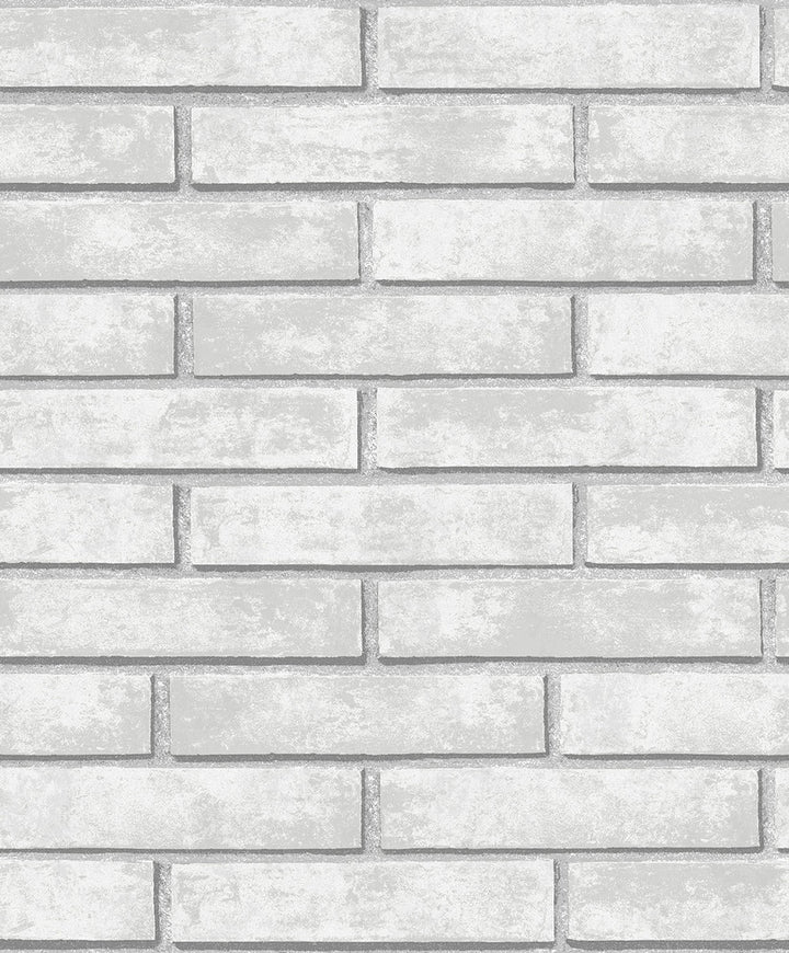 Monarch Brick Calcutta Grey by Seabrook Wallpaper NextWall Peel & Stick United States 30.75 25.2" 20.9" - Fabric Carolina -
