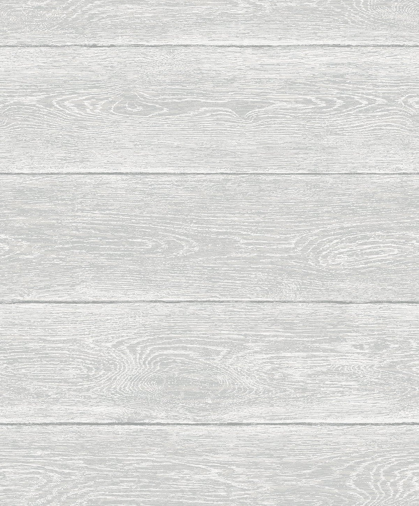Woodgrain Harbor Grey by Seabrook Wallpaper NextWall Peel & Stick United States 30.75 25.2" 20.9" - Fabric Carolina -