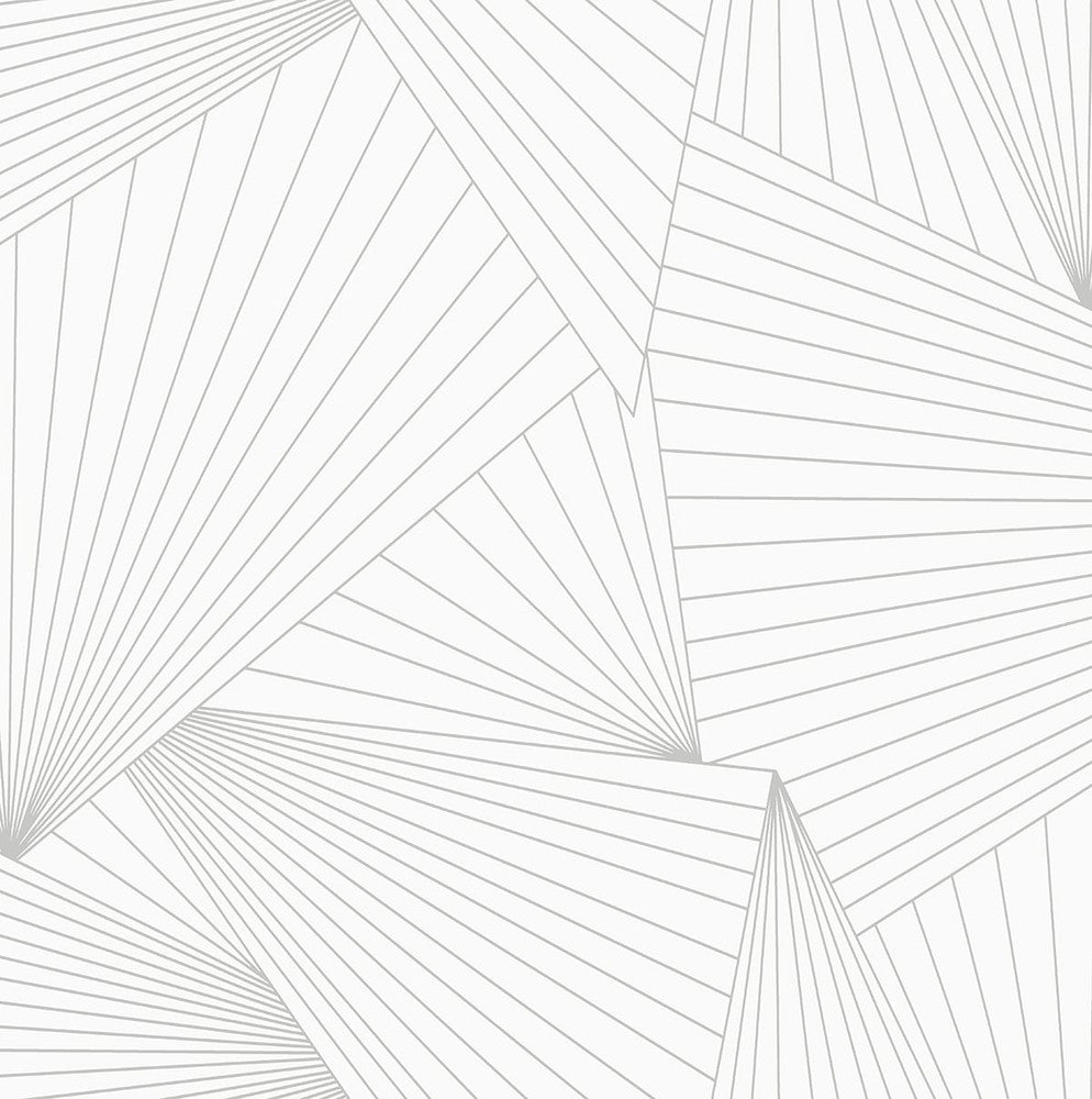 Ray Geo White & Harbor Gray by Seabrook Wallpaper NextWall Peel & Stick United States 30.75 20.87" 20.5" - Fabric Carolina -