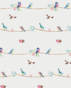 Sweet Tweet Multicolored by Seabrook Wallpaper