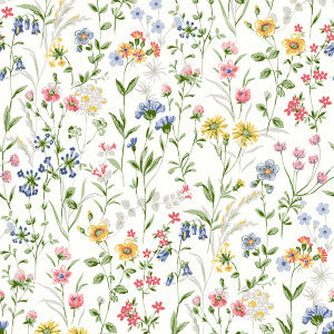 Wildflowers Multicolored by Seabrook Wallpaper