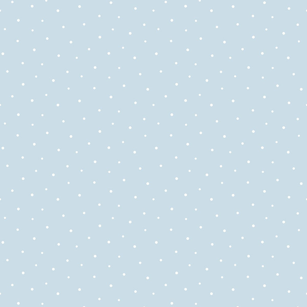 Polka Dots Baby Blue by Seabrook Wallpaper NextWall Peel & Stick United States 30.75 8.4" 20.5" - Fabric Carolina -
