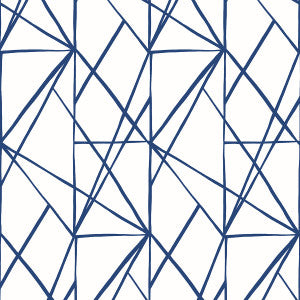 Quartz Geo Navy Blue by Seabrook Wallpaper