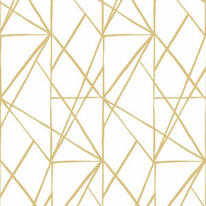 Quartz Geo Metallic Gold by Seabrook Wallpaper