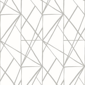 Quartz Geo Harbor Grey by Seabrook Wallpaper