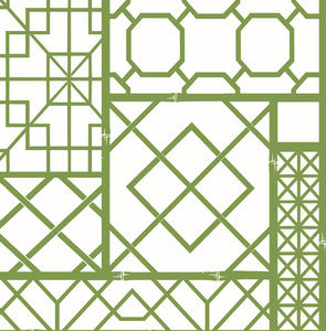 Garden Trellis Spring Green by Seabrook Wallpaper