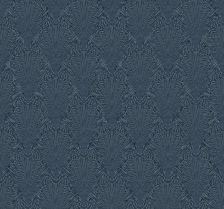 Arches Denim Blue by Seabrook Wallpaper NextWall Peel & Stick United States 40.5 6.3" 27" - Fabric Carolina -