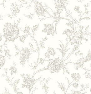 Jasmine Chinoiserie Harbor Mist by Seabrook Wallpaper
