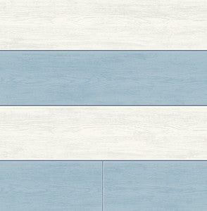 Two Toned Shiplap Carolina Blue by Seabrook Wallpaper