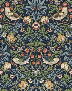 Aves Garden Midnight Blue by Seabrook Wallpaper