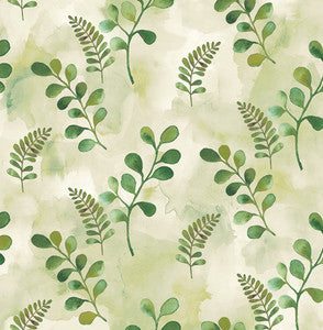 Woodland Walk Summer Fern by Seabrook Wallpaper