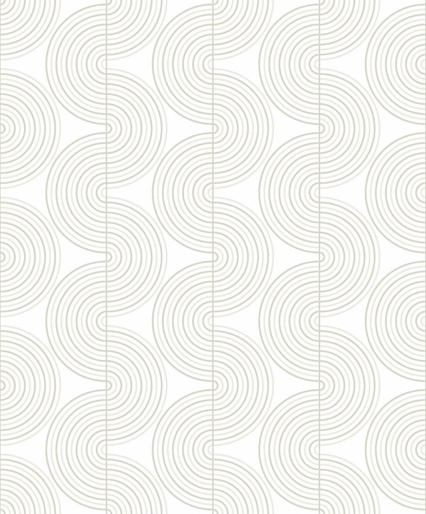 Zen Geo Lunar Rock & Metallic Pearl by Seabrook Wallpaper NextWall Peel & Stick United States 31.35 6.3" 20.9" - Fabric Carolina -