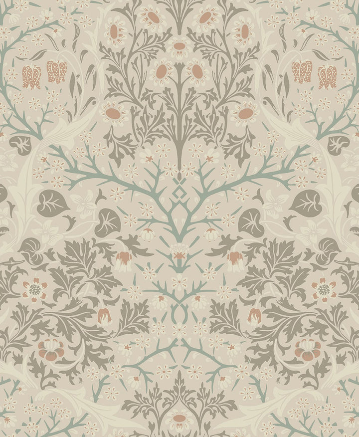 Victorian Garden Lunar Rock & Clay by Seabrook Wallpaper NextWall Peel & Stick United States 31.35 25.2" 20.9" - Fabric Carolina -