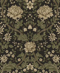 Honeysuckle Trail Brown & Sage by Seabrook Wallpaper