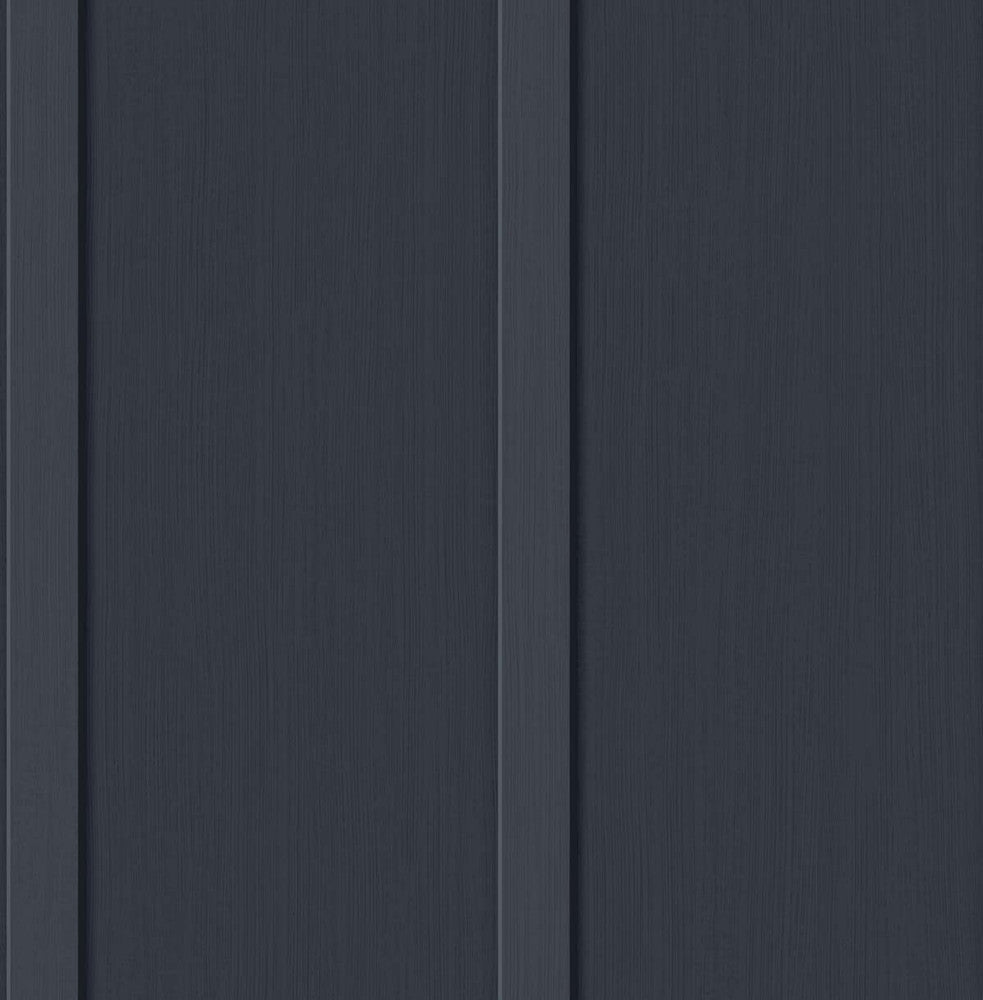 Faux Board & Batten Dark Blue by Seabrook Wallpaper NextWall Peel & Stick United States 30.75 0" 20.5" - Fabric Carolina -